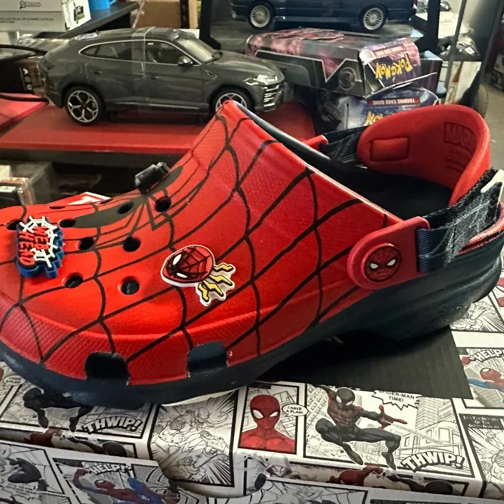 Crocs Kids Team Spiderman All Terrain Clogs Navy Size J4